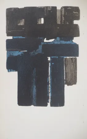 Литография Soulages - Eau Forte X