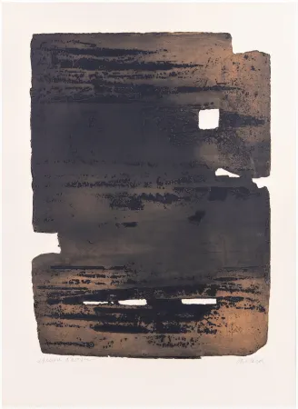 Офорт Soulages - Eau-forte XV
