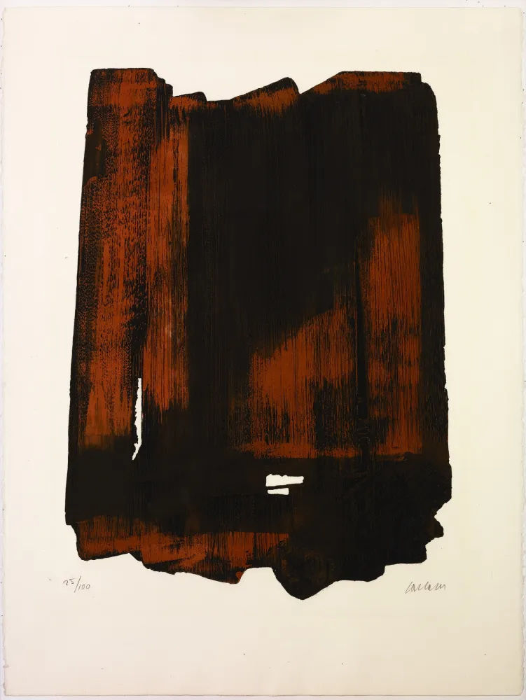 Офорт Soulages - Eau forte XVI