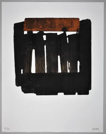 Офорт Soulages - EAU FORTE XXXVI