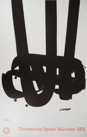 Литография Soulages - Jeux Olympiques de Munich