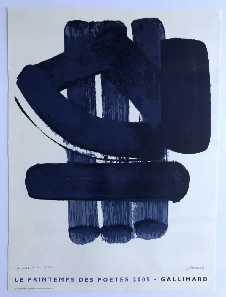 Гашение Soulages - Le Printemps des poètes - Gallimard