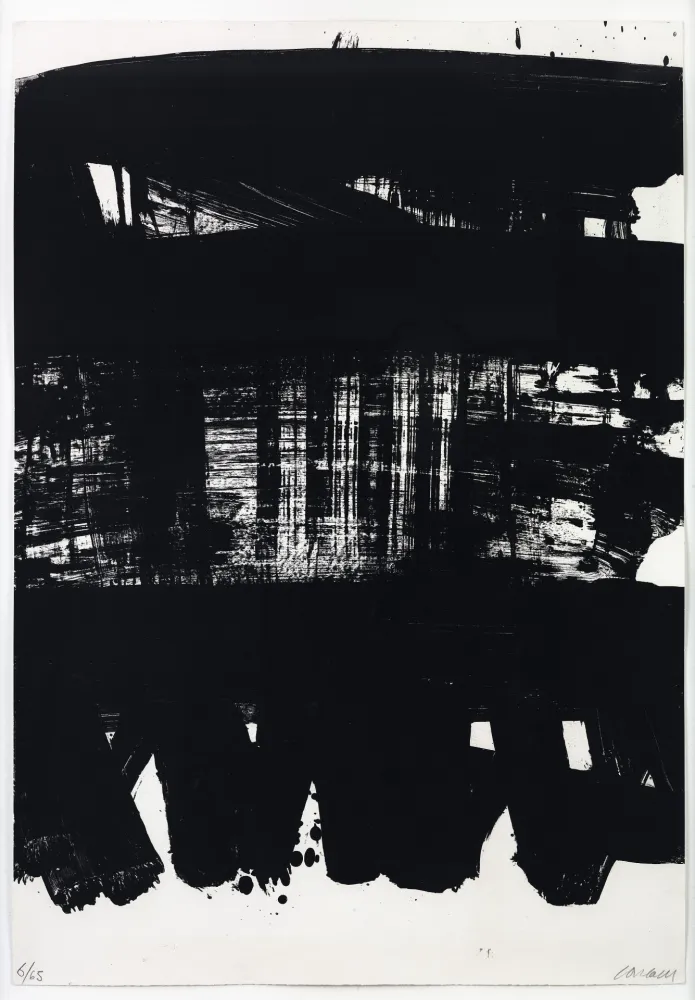 Литография Soulages - Lithographie 21