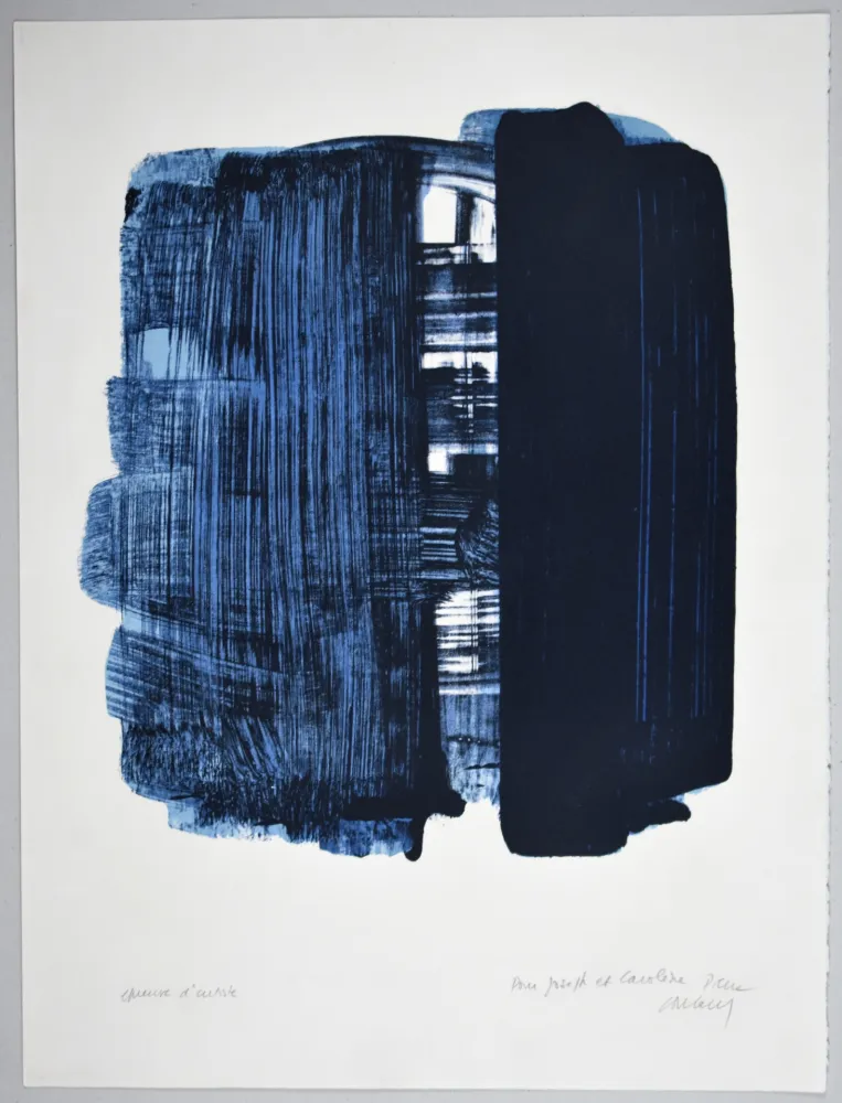 Литография Soulages - LITHOGRAPHIE 33