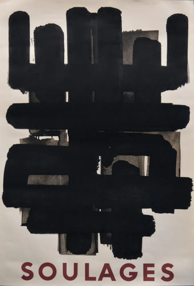 Литография Soulages - Lithographie n° 3 Berggruen, 1958