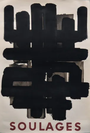 Литография Soulages - Lithographie n° 3 Berggruen, 1958