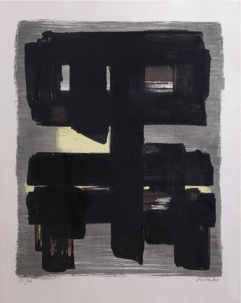 Литография Soulages - Lithographie n°1
