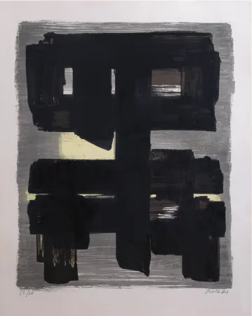 Литография Soulages - Lithographie n°1