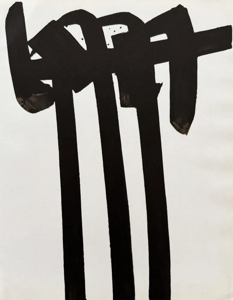 Литография Soulages - Lithographie n°28, 1970