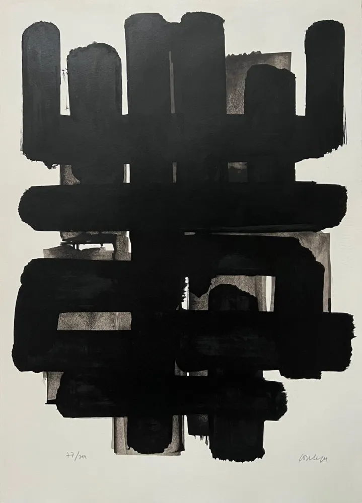 Литография Soulages - Lithographie n°3 