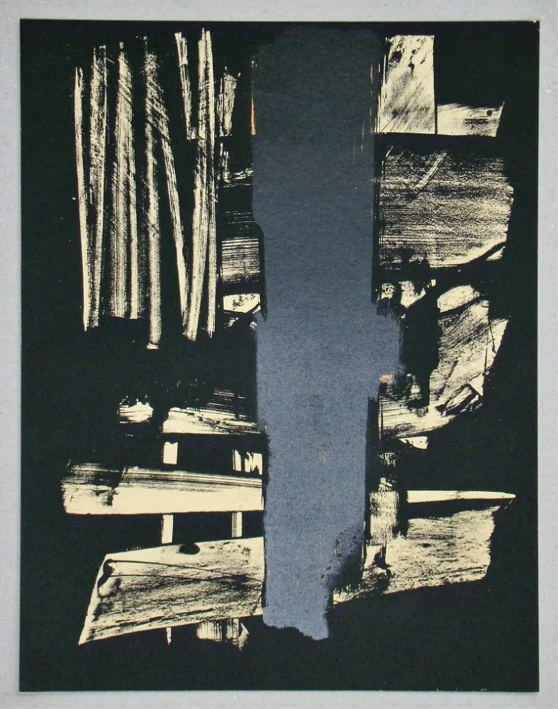 Литография Soulages - Lithographie N°9