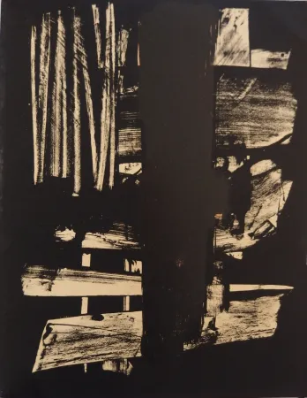 Литография Soulages - Lithographie n°9
