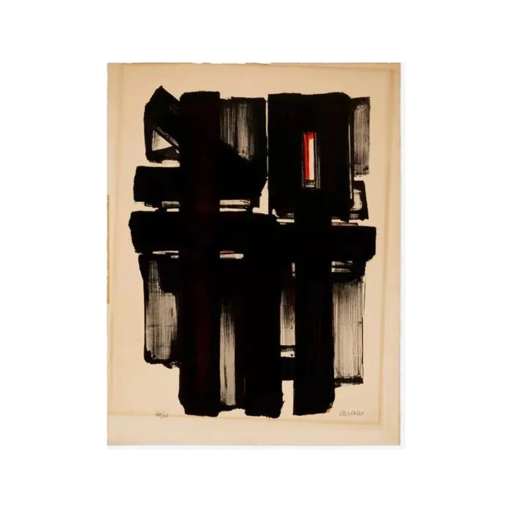 Литография Soulages - Lithographie No. 2, 1957