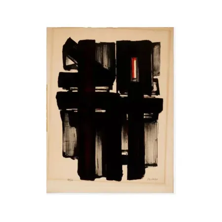Литография Soulages - Lithographie No. 2, 1957