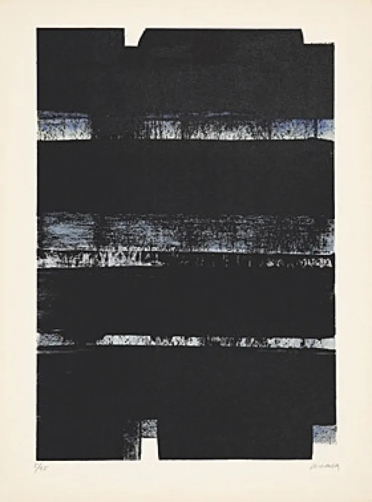 Литография Soulages - Lithographie No. 32a