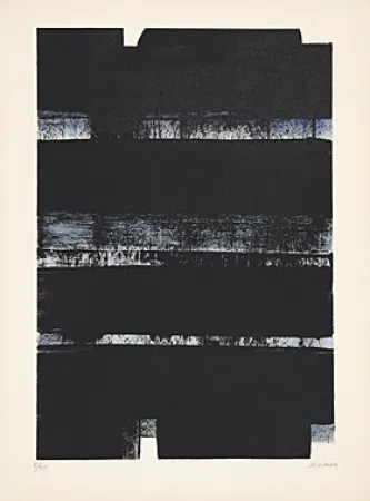 Литография Soulages - Lithographie No. 32a