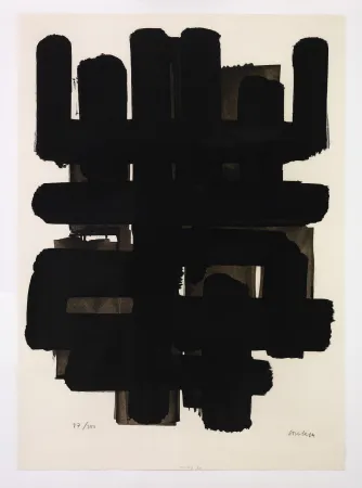 Литография Soulages - Lithographie originale 3