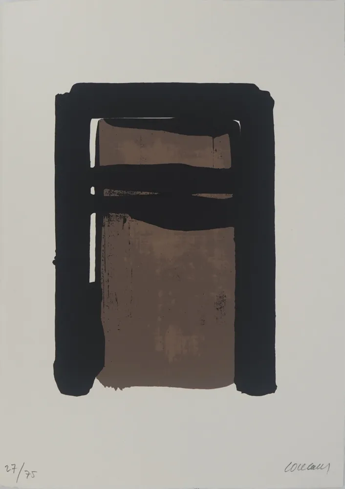 Сериграфия Soulages - Sérigraphie n°10