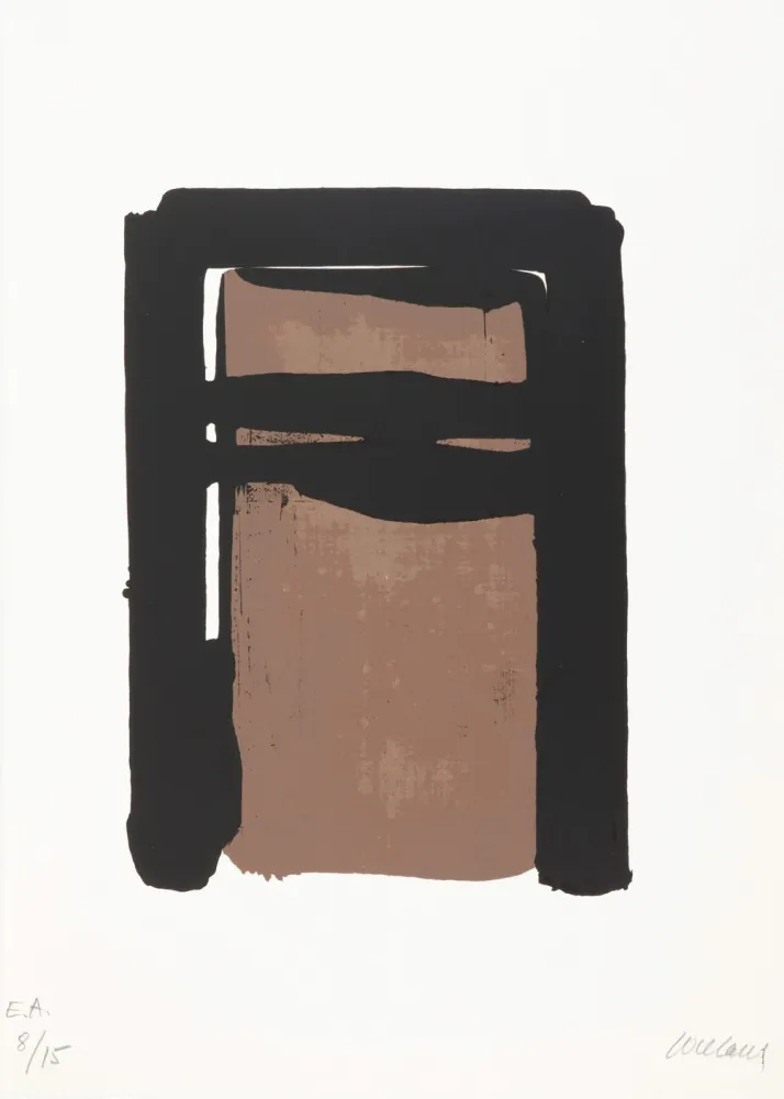 Сериграфия Soulages - Sérigraphie n°10 
