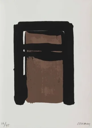 Сериграфия Soulages - Serigraphie no. 10 (from Sur le mur d'en face)