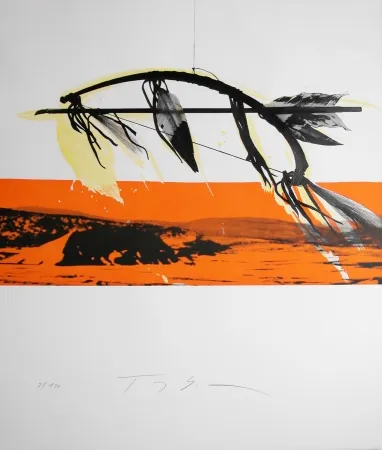 Литография Soulie - CHEROKEE lithographie de TONY SOULIE