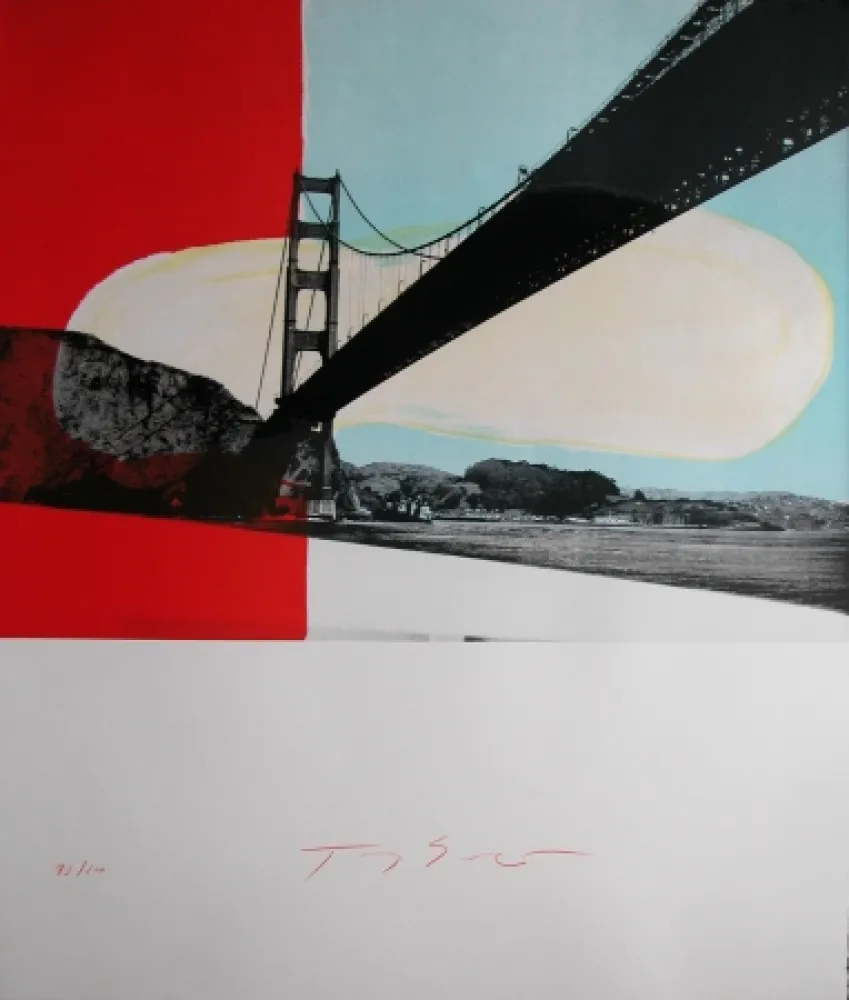 Литография Soulie - GOLDEN GATE lithographie de Tony SOULIE