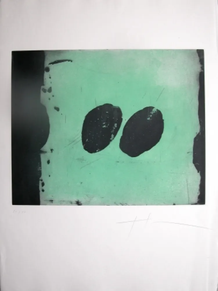 Акватинта Soulie - TOTEM VI -gravure de TONY SOULIE