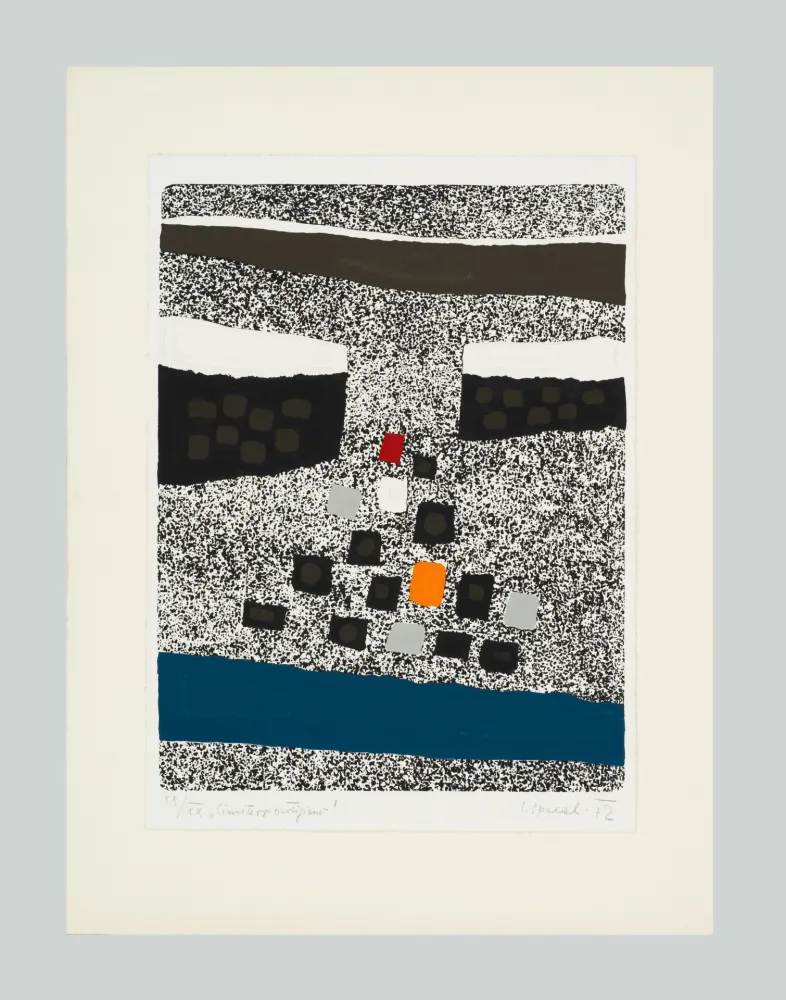 Линогравюра Spacal - Cimitero partigiano