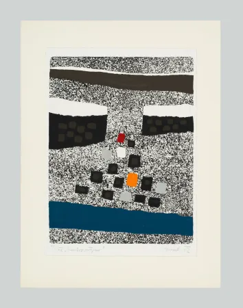 Линогравюра Spacal - Cimitero partigiano