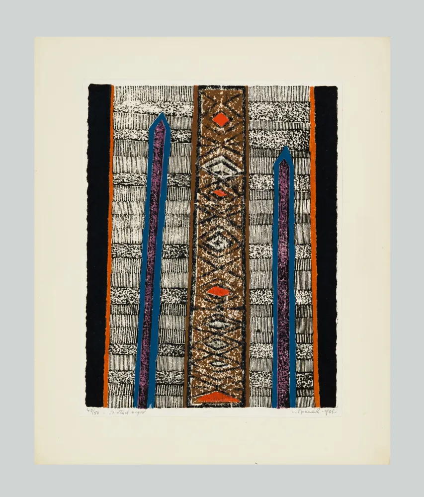 Линогравюра Spacal - Spiritual negro