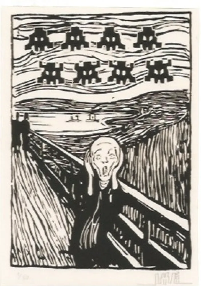 Гравюра Space Invader - Invaded Scream