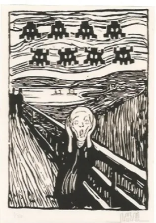 Гравюра Space Invader - Invaded Scream