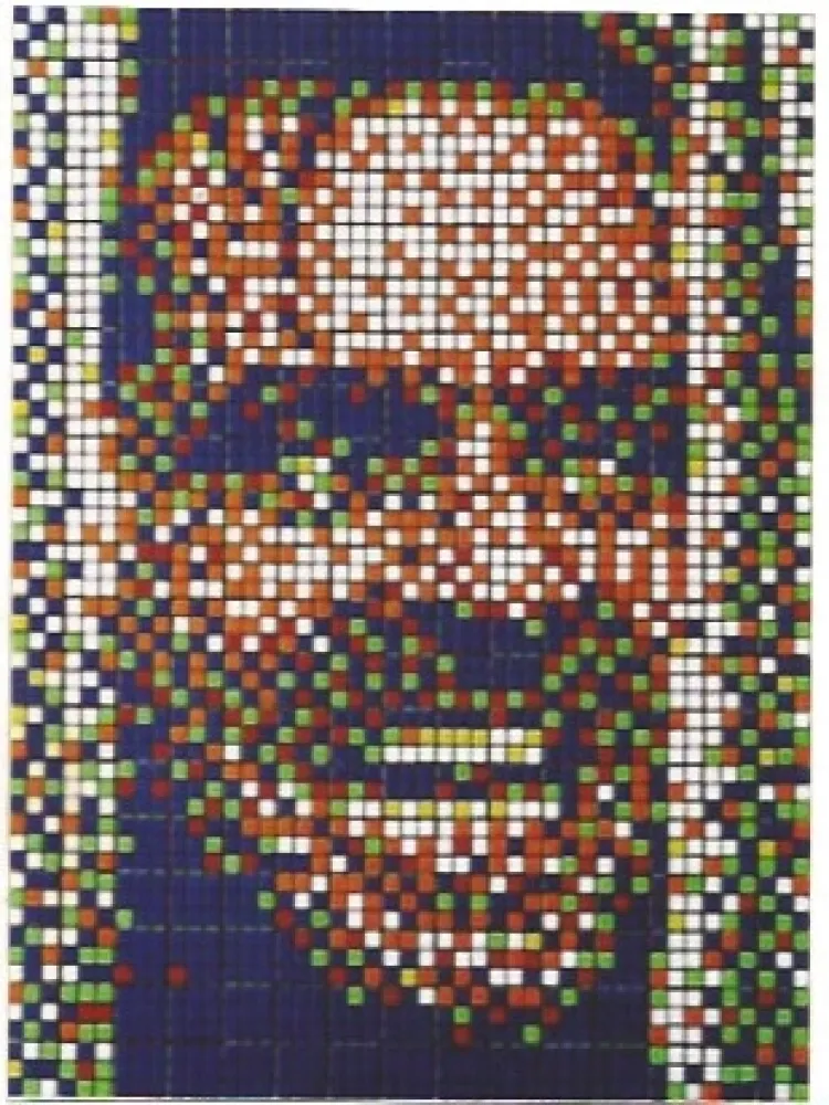 Сериграфия Space Invader - Rubik Kubrick II