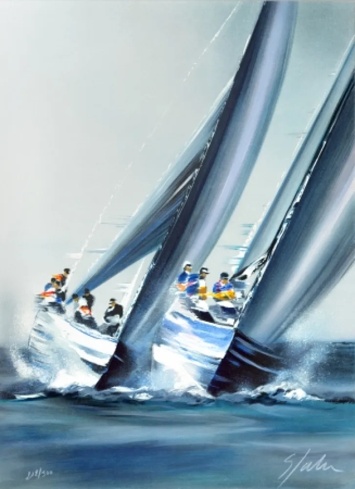 Литография Spahn - Coupe de l’America - Valence