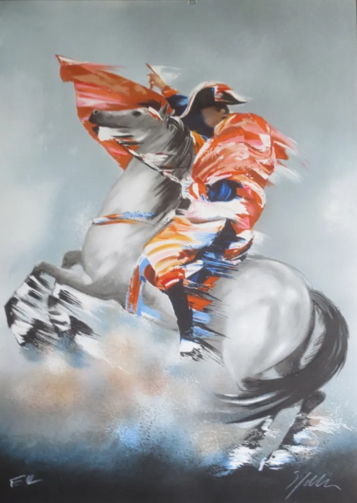 Литография Spahn - Napoleon bonaparte