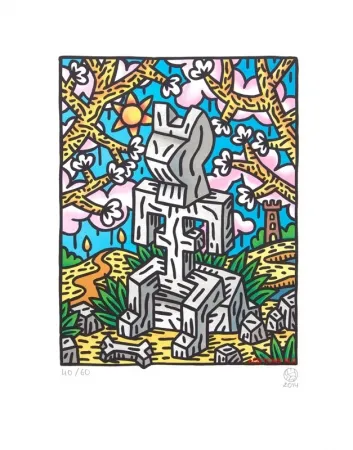 Литография Speedy Graphito - Le printemps