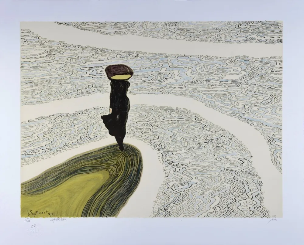 Литография Spilliaert - Femme au bord de l'eau, 1910 | Woman at the Shoreline, 1910
