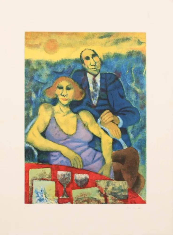 Офорт Squillantini - POMERIGGIO D'ESTATE