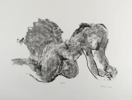 Литография Stadler - Liegender Akt