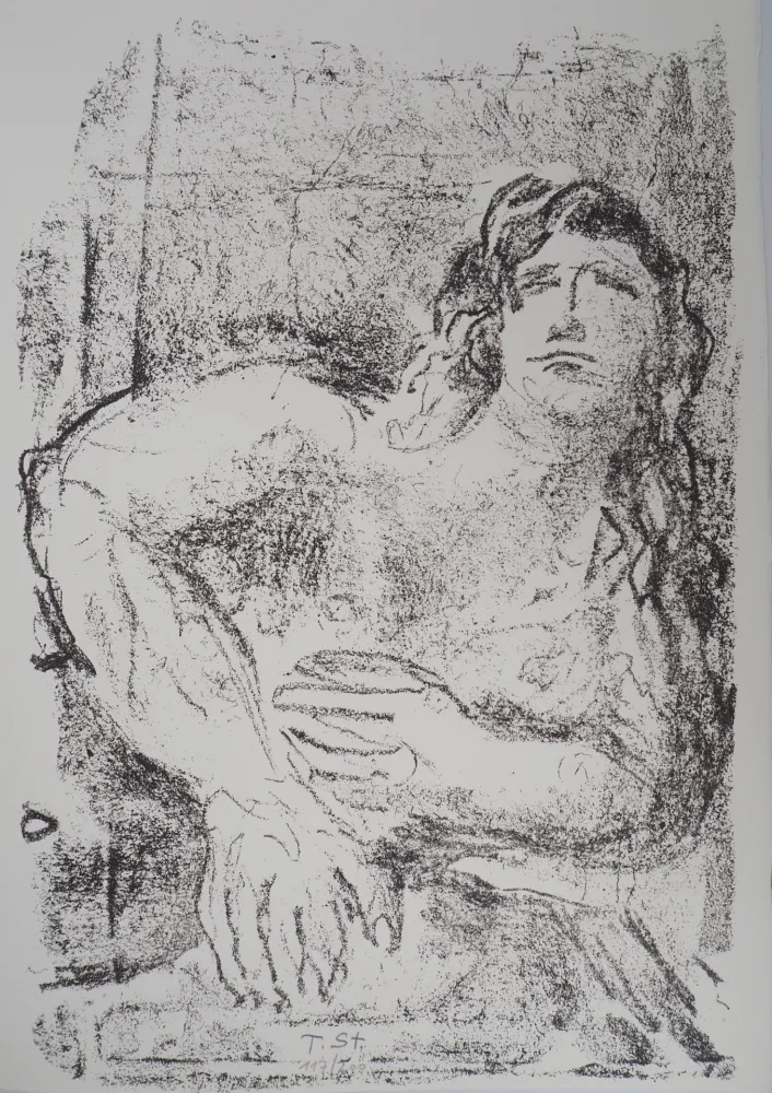 Литография Stadler - Portrait au matin 