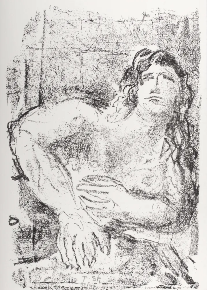 Литография Stadler - The Men, 1972 - Hand-signed