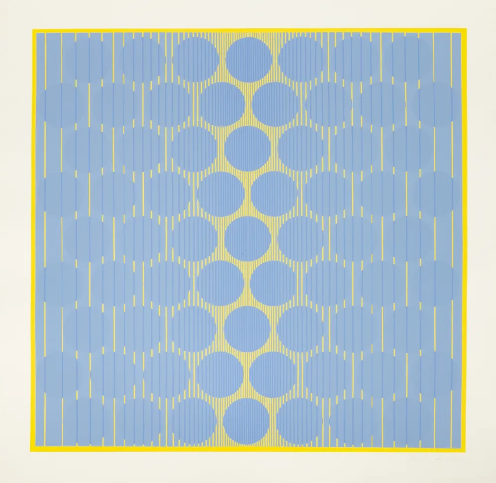 Сериграфия Stanczak - Blue Circles, from Eight Variants
