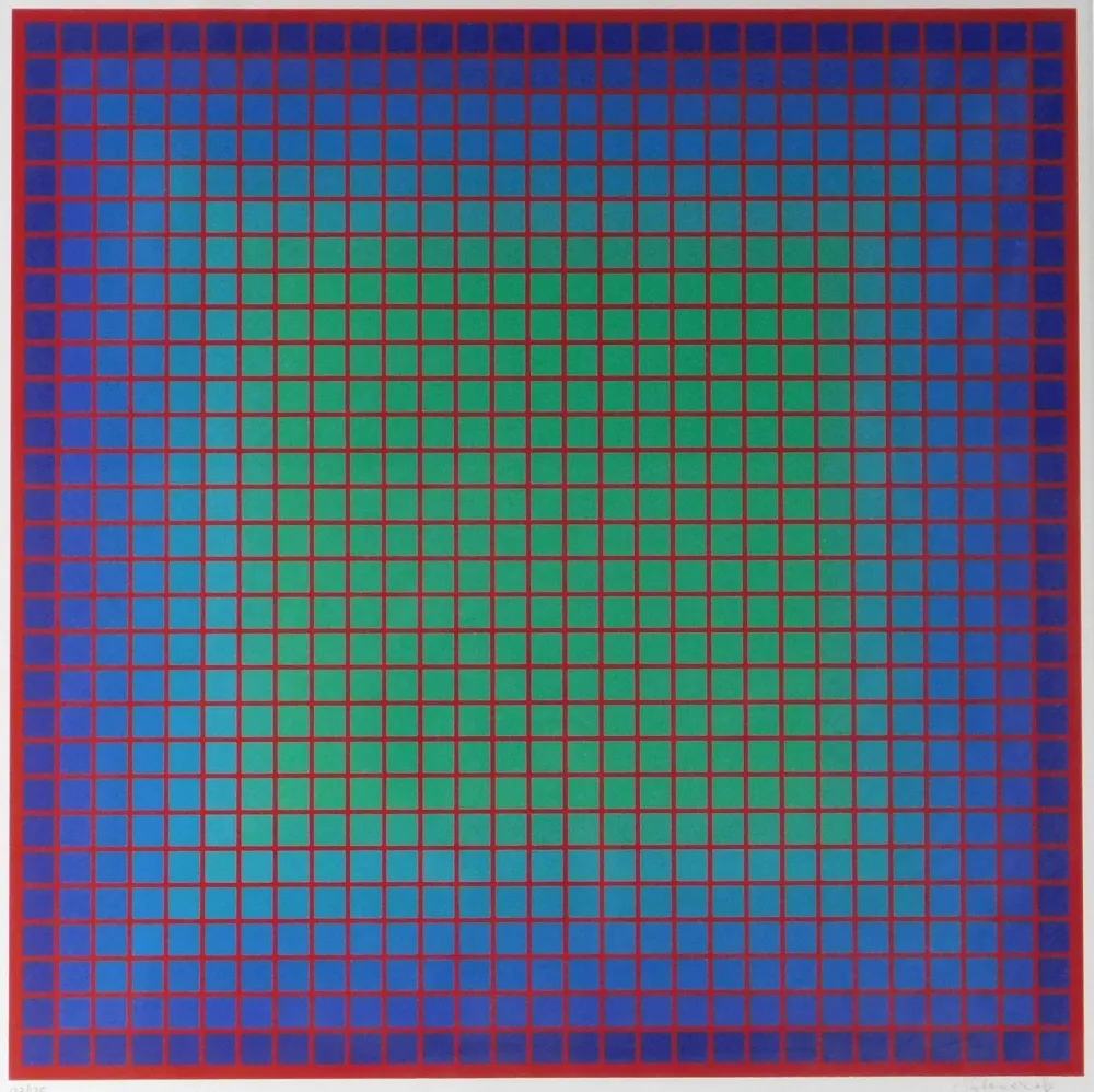 Сериграфия Stanczak - Conferring Blue