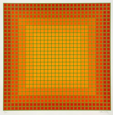 Сериграфия Stanczak - Let It Be Orange