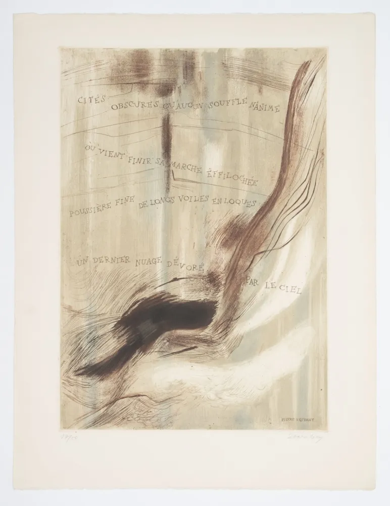 Офорт И Аквитанта Staritsky - Gravure-Poème, Pierre Restany.