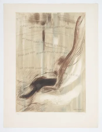 Офорт И Аквитанта Staritsky - Gravure-Poème, Pierre Restany.