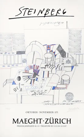 Литография Steinberg - AVL Zürich 