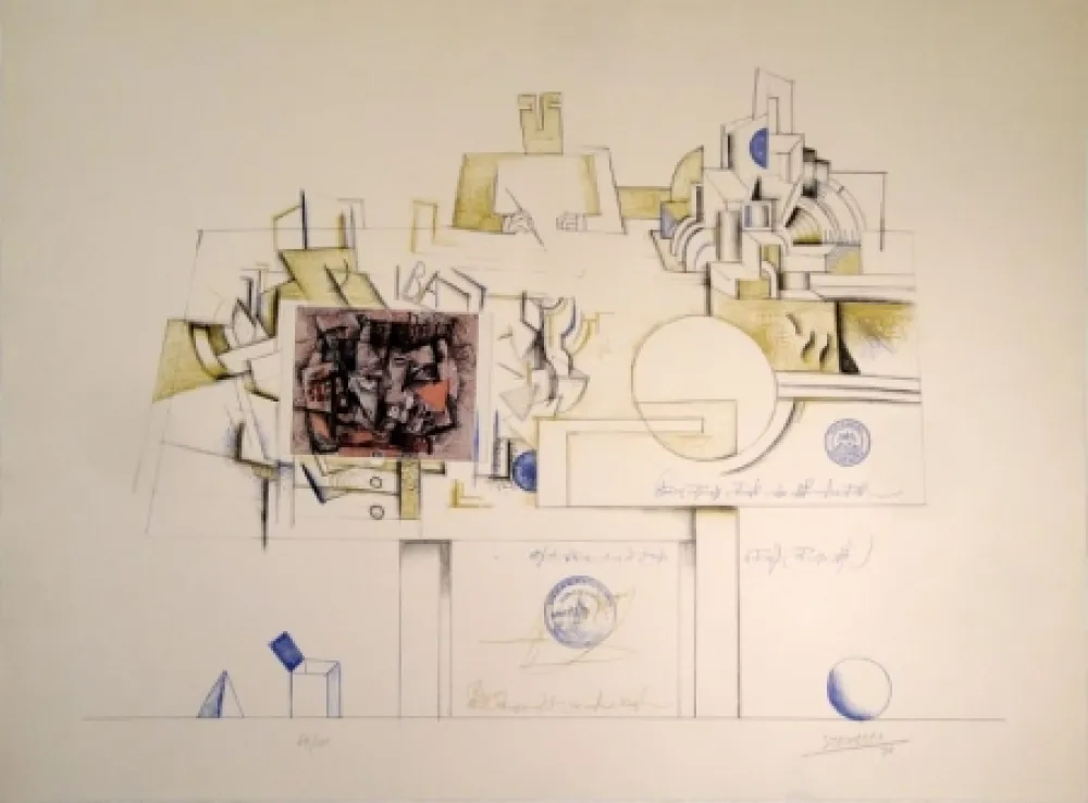 Литография Steinberg - Braque Postcard