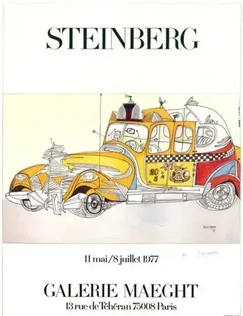 Литография Steinberg - Exposition Maeght (1977)