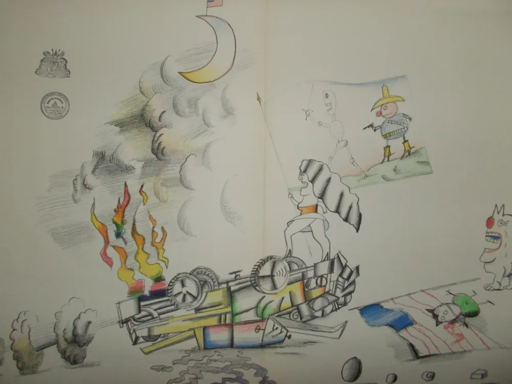 Литография Steinberg - La Bataille